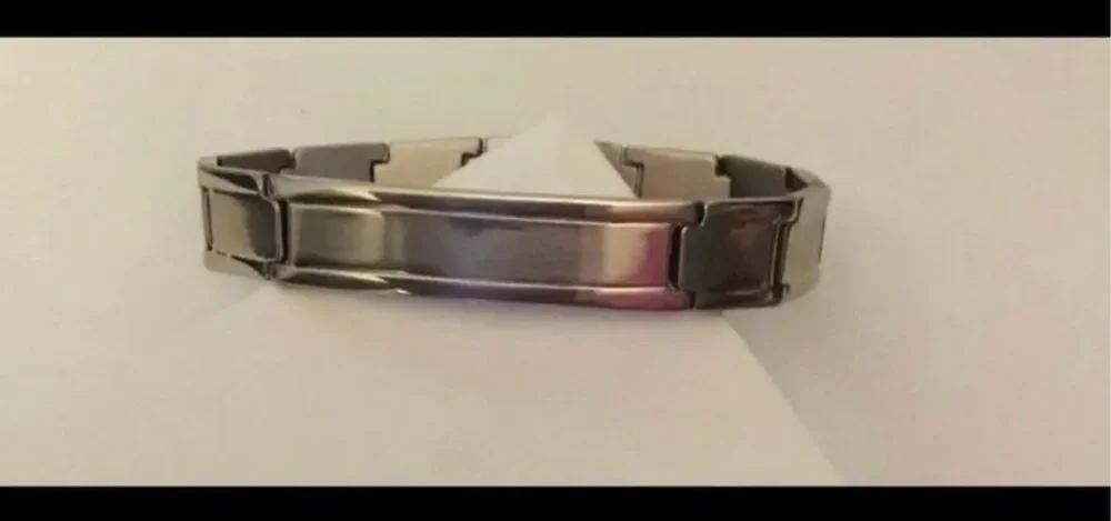 Mens' 316L Stainless Steel Engraveable ID Link Bracelet